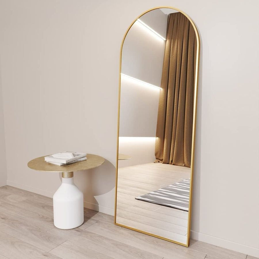 Standing Mirror Full Length With Stand - Full Body Size Wall Mirror With Adjustable Stand - Full Length Mirror For Bedroom